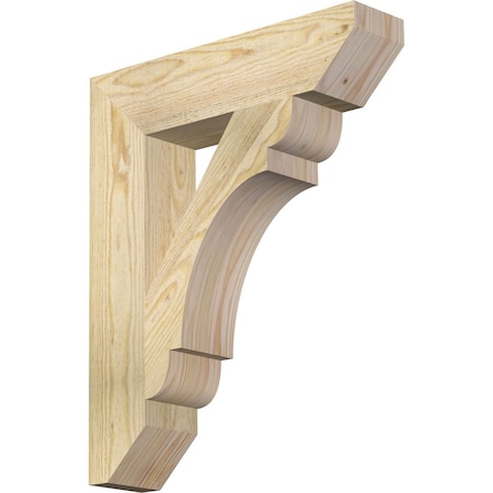 Ekena Millwork Olympic Slat Rough Sawn Bracket, Douglas Fir, 4"W x 18"D x 22"H BKT04X18X22OLY06RDF